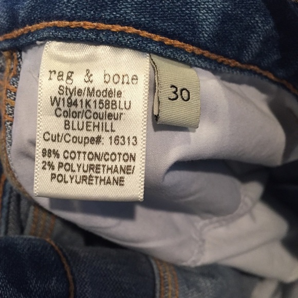 NWT rag & bone Lou high rise jean shorts 30 - Picture 6 of 8